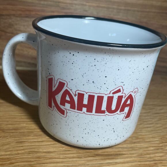 Kahlua Coffee Liqueur Speckled Ceramic Logo Coffee Mug Logo Cozy 16oz - Picture 1 of 2